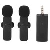 Wireless Lavalier Microphone Portable Noise Cancelling Professional Lapel Mic for