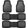 CAR PASS - Alfombrillas de goma resistentes para coche, juego