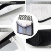 Plastic Expanding File Folder, Transparent envelopes with Snap Closure, No
