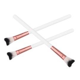 WOONEKY 3pcs Portable Nose Makeup Brush Contour Brush Highlighter for Women Makeup Kit