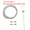 Garage Door Lock Kit with Spring Latch （Including All Hardware）