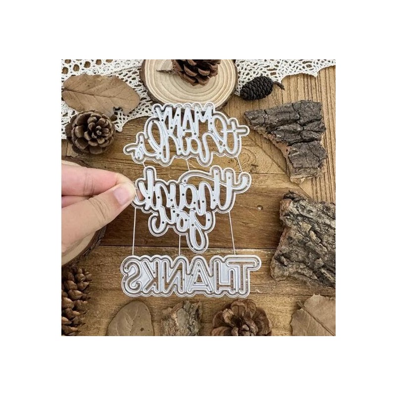 Christmas Elegant Thank You Metal Die Cuts,Spring Sunflower Frame Leaf