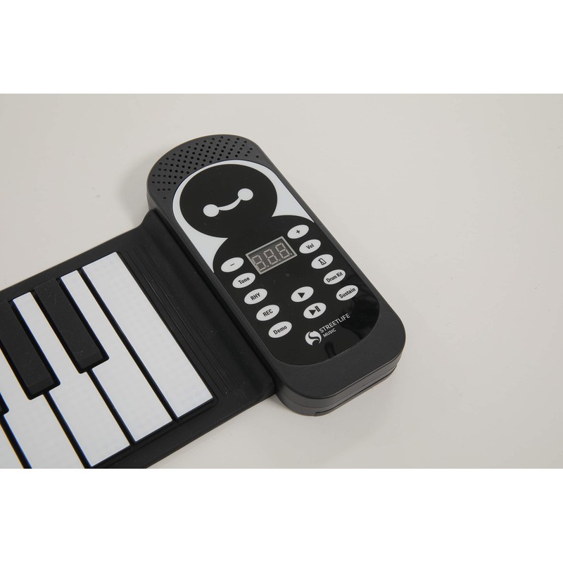 Modern Electronic Roll Piano 49 Keys Black
