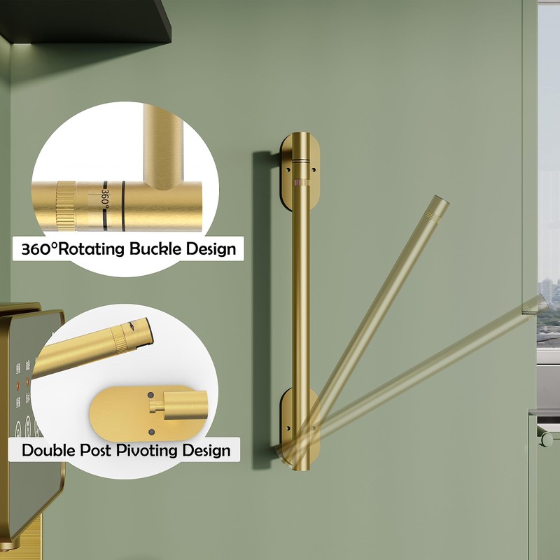 RUACQ Paper Towel Holder Under Cabinet, Wall Mounted or Adhesive