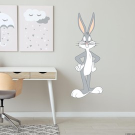 Looney Tunes Wall Sticker - Bugs Bunny Stood Up Wall Decal Art (90cm Height x 35cm Width)