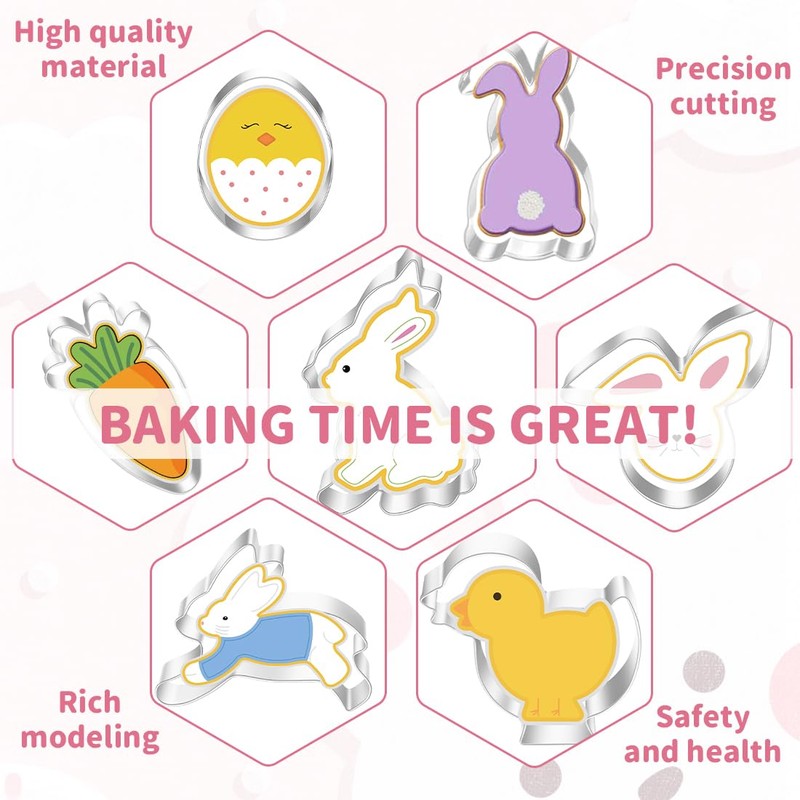 Set of 12 Easter cookie cutters, Easter cookie cutters, Easter