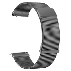 Metal Strap for Garmin Vivoactive 4,Forerunner 255/265,Venu 2/Venu 3, 22mm Metal Stainless Steel Replacement for Garmin Vivoactive 4 (22mm, Space Gray)