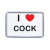 I Love Cock - Small Plastic Fridge Magnet