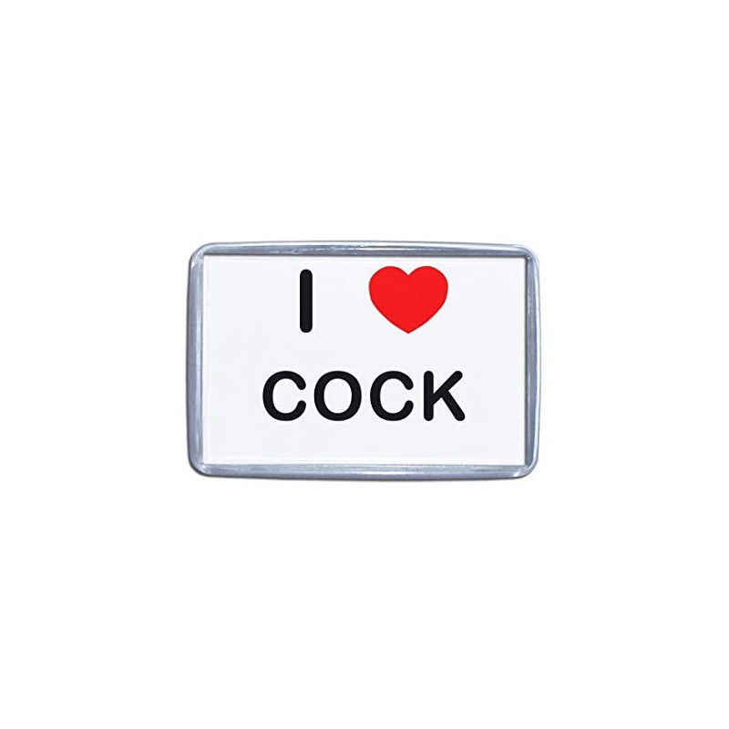I Love Cock - Small Plastic Fridge Magnet