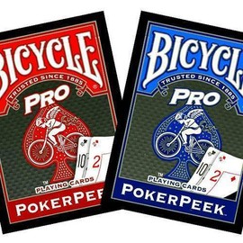 Bicycle Pro Poker Rider Back Poker Peek Red Playing Cards – Magic Tricks and Magic