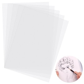 Nynkyon 50 Sheets White Tracing Paper, Tracing Paper, Transparent Paper, Printable Transparent A4 Paper for Drawing, Scrapbooking