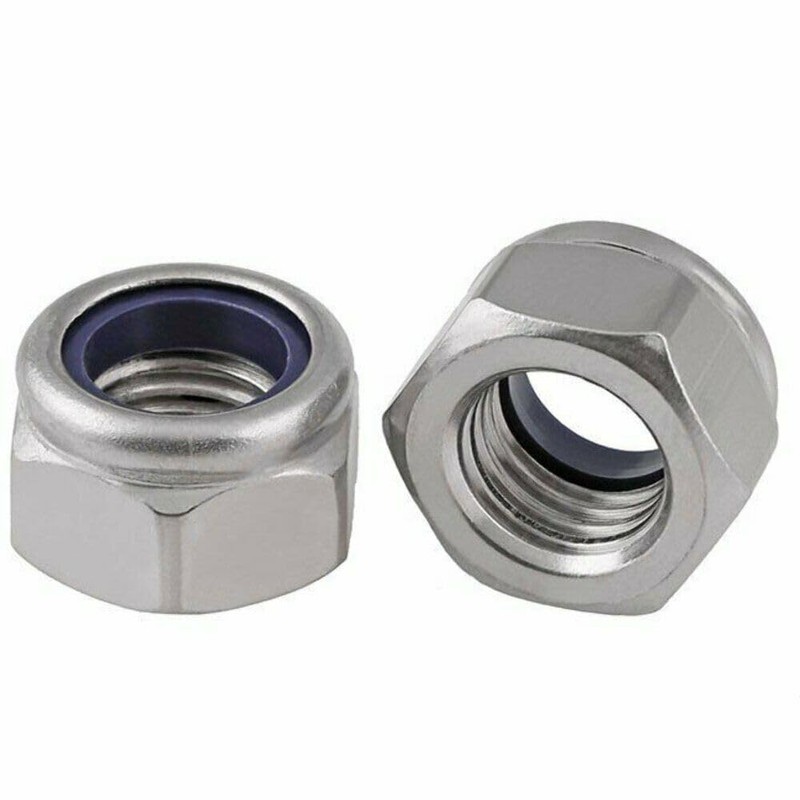 Premium Locking Nuts Nylon insert Lock Nut Steel Nyloc DIN