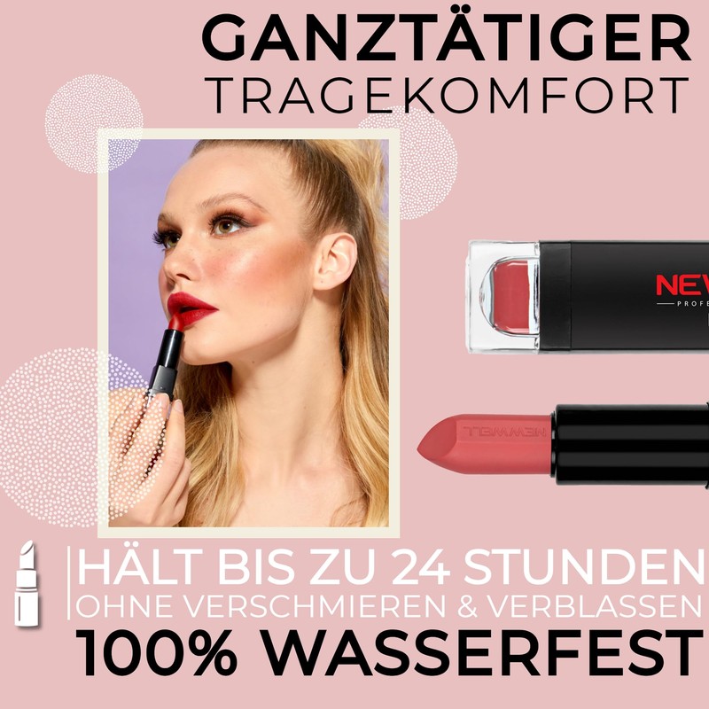 NEW WELL Matte Lipstick - Intense Colours - 24 Hours