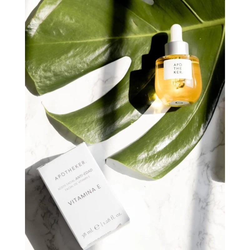 Aceite Facial Antioxidante Con Vitamina E Apotheker 30ml Seca Día