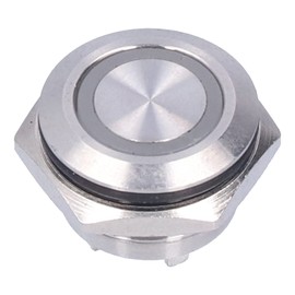 Generic Momentary Button Switch of 16 Mm Automatic Recreation of Ultra Delgado Waterproof Met (AC220V White)