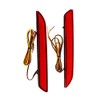TOTMOX Back Bumper Reflectors Red Lens Red Light, Rear Bumper
