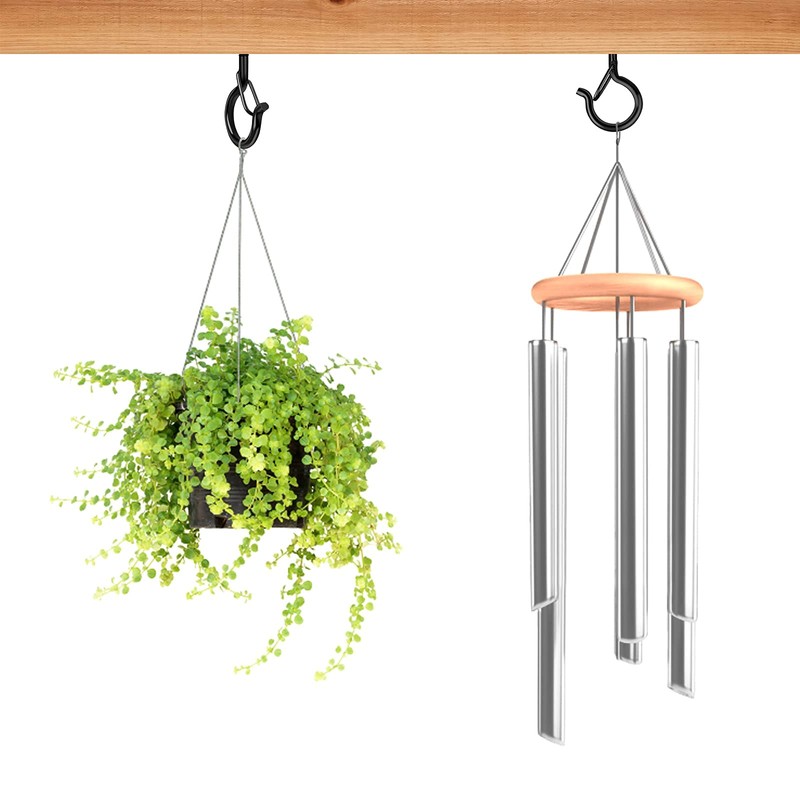 24 PCS Q-Hanger Hooks, Screw Hooks for Outdoor String Lights,