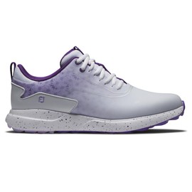 FootJoy Women's FJ Performa Golf Shoe, White/White/Purple, 8