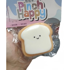 Taba Cat Squishy Squeeze Toys，Taba Cat Squishy Hamster， Plush Rebound Stress Relief Toys，Fidget Toys Squishy Suitable Adults (Toast Pinch)