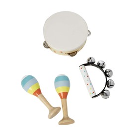 Vertbaudet Percussion Set for Children Made of Wood, Multi-Colour, One Size