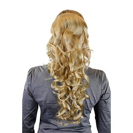 WIG ME UP - WK03-202 Hairpiece / Braid Voluminous Curls Very Long (60 cm) + Comb and Elastic Band Light Blonde