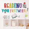 DECOWALL DS9-8092 Reading Corner Wall Stickers Decals Décor Classroom Kids