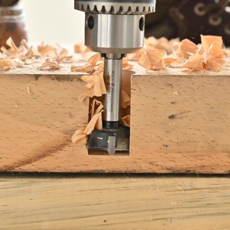 Mollom 2" (50.8mm) Forstner Drill Bit for Precise Woodworking with