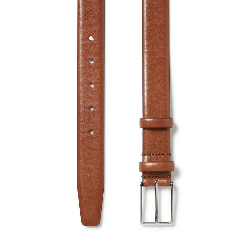 SADDLER Palm Belt W105 Midbrown - Can be Shortened, Midbrown