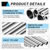 uxcell 304 Stainless Steel Tube, 4mm ID 8mm OD 250mm