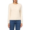 Nautica Women's Long Sleeve Anchor Crew Neck Sweater Pullover, White