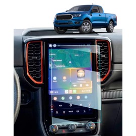 For 2024 Ford Ranger Screen Protector - 2024 Ranger Accessories (XL/XLT) 9H Tempered Glass 10.1 Inch Navigation Touchscreen Anti-Scratch Reduce Fingerprints High Sensitivity HD Clear Full Coverage