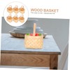 HOMOCONO 6Pcs Mini Woven Handheld Baskets Decorative Candy Storage Baskets