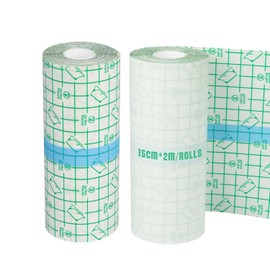 2 Rolls of Tattoo Film Healing (15 cm x 2 m), TONBAO Waterproof Transparent Second Skin Tattoo Plaster for Tattoo Care, Swimming and Everyday Use