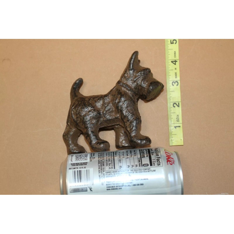 Collectible Scottish Terrier Figurine Solid Cast Iron 5 inch /