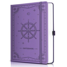 Journal Notebook for Work, 300 Pages A5 Lined Journal, Hardcover Notebook for Work, School, Writing, Dairy, 5.8" x 8.3" - Purple