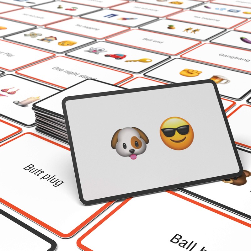 Bubblegum Stuff BG1802 Name The Emoji-X Rated Card Game, Nylon/A