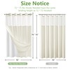 PILOTSHARK No Hook Waffle Weave Shower Curtain Set with Snap-in