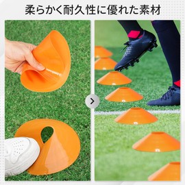 GHB Marker Cones Training Cones Color Cones 25 Count with Stand