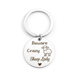 Sheep Keychain Gifts for Women Birthday Gifts for Women Sheep Lover Gift Friend Birthday Gift for Womens Keychains for Womens Presents Christmas for Animal Lover Aunt Sister Lady Girlfriend Wife