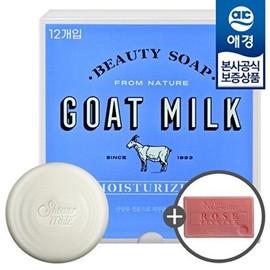 Shower Mate 애경 샤워메이트 산양유 비누 90g 12개입 x1개 +비누1입 증정 Aekyung Shower Mate Goat Milk Soap 90g 12 pieces x1 + 1 Soap Free Gift