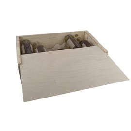 Twelve Bottle Wine Box with Slide Top