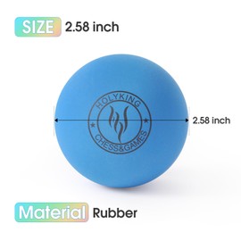 HOLYKING High Bounce Rubber Racquetballs Bouncy Tennis Balls 3 Packs Colors Handball Sets for Recreational Handball, Stickball, Racquetball, Catch, Fetch