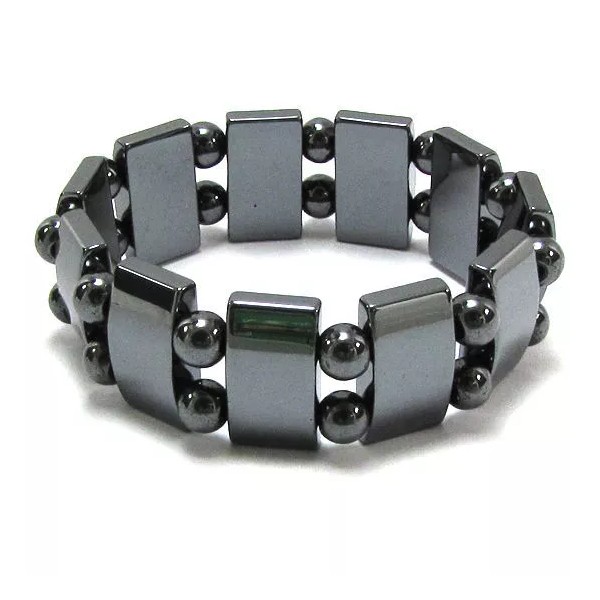 LZD Magnetic Hematite Bracelet Pain Relief Energy Powerfull Elastic G2