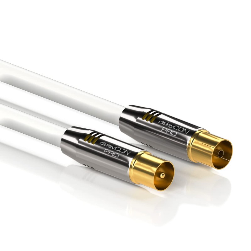 deleyCon TV Cable Straight/Straight - Gold Plated