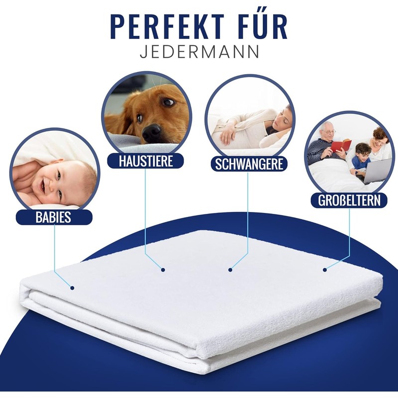 Waterproof Mattress Protector and Moisture Protection (Set of 2) 180