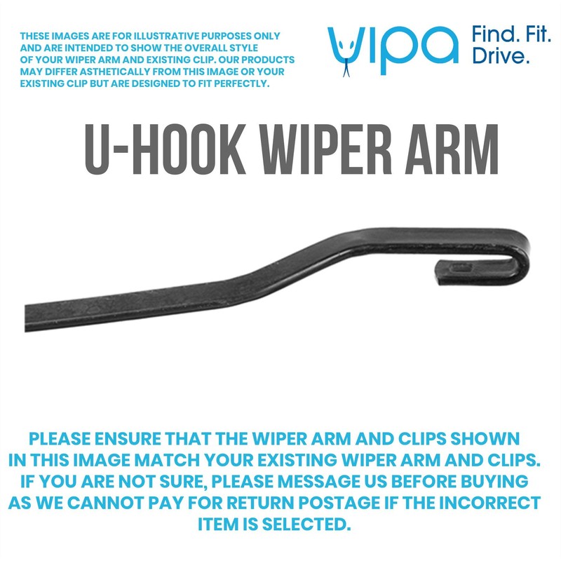 Vipa Wiper Blade Kit fits: DACIA DUSTER Van Apr 2013