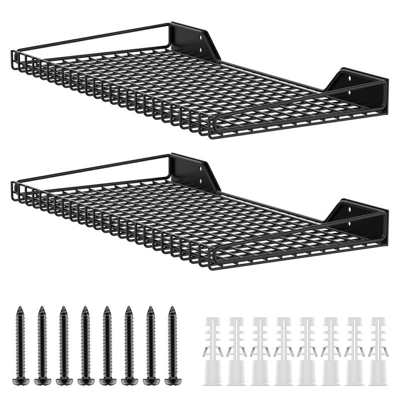 WALMANN 2 Pack Garage Wall Shelf, 23.5" x 12" Wall