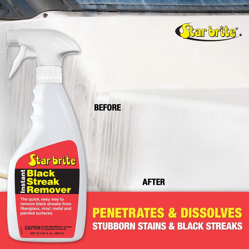 STAR BRITE Black Stain Remover Spray - Instant Black Streak