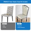 Dining Chair Covers, Waterproof Kitchen Chair Protectors,Clear Plastic Seat Chair