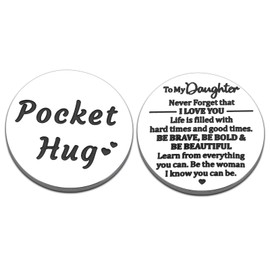 School Supplies for Teen Girls,First Day of School Gift for Girls,School Stuff,Daughter Birthday Gifts from Mom Middle School Accessories for Girls Inspirational Pocket Hug Token,Christmas Gifts